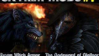 Skyrim MODS 1# : Raven Witch Armor - Godsword of Gielinor - Hill House - Moonlight Tales