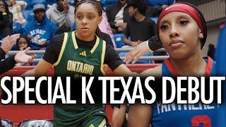 Special K WILD Texas DEBUT Ontario Christian vs Duncanville!