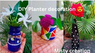 DIY Planter decoration with me ️ || Misty creation || Subscribe for more 