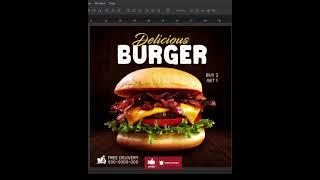 Burger Flyer design (Made with Photoshop)