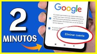 ️ Cómo ELIMINAR Cuenta GOOGLE Definitivamente