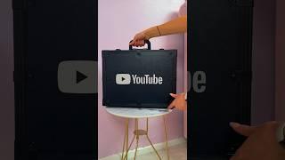 [ASMR] UNBOXING MY *DIAMOND* 10M YOUTUBE PLAY BUTTON!! (ON MY BIRTHDAY!!) #Shorts