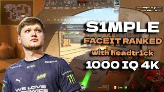 s1mple plays FACEIT Ranked (22/8) w/ headtr1ck (Mirage)  Mar 12, 2024 | CS2 POV