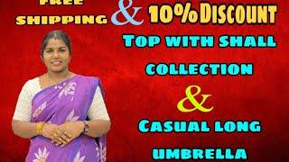  10% OFF & FREE SHIPPING CASUAL LONG UMBRELLA & SHAWL COLLECTION ரூ.450/முதல் 