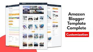 Amazen Blogger Template Complete Customization | Full Tutorial