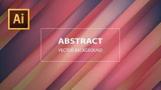 Illustrator | How to Make Vector Abstract Background with Minimalist stripe Combinations