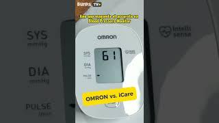 OMRON vs. iCare Blood Pressure Monitor #shorts #bloodpressure #bpmonitor #omron #icare #highblood