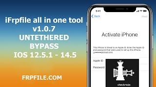 iFrpfile all in one tool v1.0.7 Untethered Bypass iCloud iOS 12.5.1