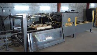 Rhino Pallet Nailing Machine for building block & stringer pallets.wmv