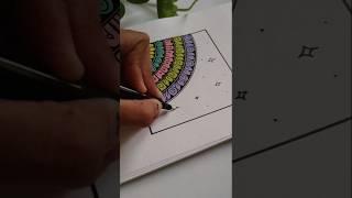 Draw colorful mandala with me ️ #shorts #art #mandala #satisfying #trending #viralvideo #asmr