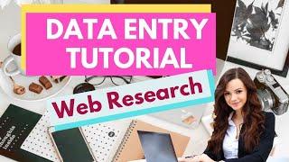 Data entry Web Research Task Demo