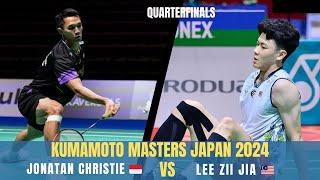 Lee Zii Jia  Vs Jonatan Christie  | Kumamoto Masters Japan 2024