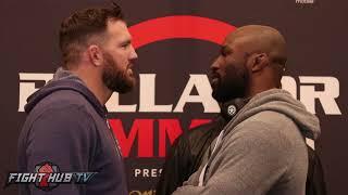 The Full King Mo vs Ryan Bader Face off video - Bellator Heavyweight grand prix