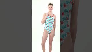 Sporti x Alex & Gretchen Walsh Popsicle Party Kacey Double Cross Tie Back One... | SwimOutlet.com