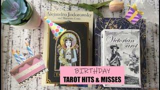 Birthday Tarot Hits & Misses - decks and books that hit or missed the mark!