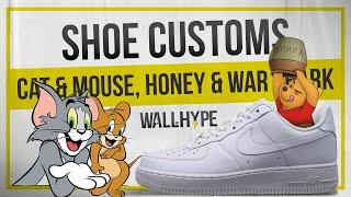 ️ Custom Shoes: Tom & Jerry, Winnie the Pooh & War Shark + BONUS How to Dye Collar