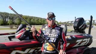 Kevin VanDam demonstrates the Superstick Telescoping Push Pole