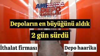 2 günlük depo aldık parayı bulduk