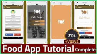 Android app Development Tutorial in Hindi - Responsive Food App tutorial