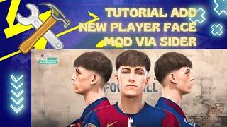 Tutorial Add New Player Face Pes 2021 (SIDER) PC , No Relink ID