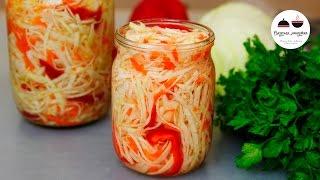 Маринованная капуста БЫСТРАЯ  Вкусный салат на каждый день! Pickled Cabbage Fast