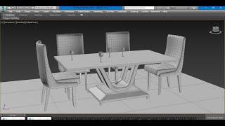 3DsMax Tutorials, Tutorial on Modeling a Stylish Dinning Table & Chair in 3dsmax