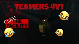 4V1 AGAINST TEAMERS IN FLEE THE FACILITY!
