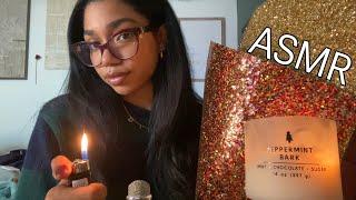 ASMR- glitter scratching + tapping etc.  || Mia Marie