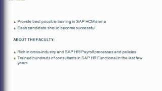SAP HR HCM Training