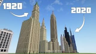 I Built the TALLEST Building from Every Decade in Minecraft!