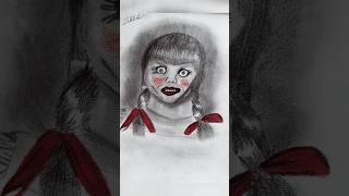 Annabelle doll #funart #art #trending #drawing #youtubeshorts #colourful #doll