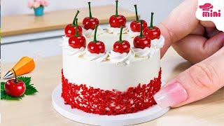  So Lovely Miniature Classic Cherry Cake Decorating | Mini Bakery