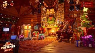 The Fortnite winterfest 2021 cabin Vs 2022 cabin