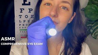 ASMR| Eye Exam and Vision Testing-Seeing the Optometrist (contacts, stye)