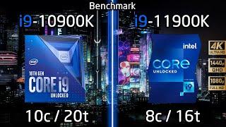 Intel i9-10900K vs i9-11900K Test in 8 Games 1080p, 1440p, 2160p