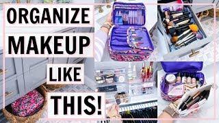 BEST MAKEUP ORGANIZATION IDEAS! HOW I ORGANIZE MY MAKEUP! | Alexandra Beuter