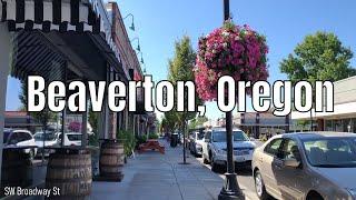 Beaverton, Oregon (Old Town, Parks) 4k60 Walking Tour Binaural Audio