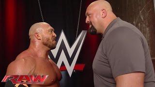 Big Show confronts Ryback in the backstage area: Raw, June 22, 2015