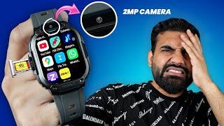 I tried 4G calling  Smartwatch With Inbuild 2MP Camera ️ Fireboltt Clickk Wristwatch