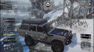 Land cruiser V8 Trial in Snow Mountain Alaska Snow runner PS4 2024 Myanmar north Shan state Namkham