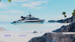 Luxury SuperYacht - Pershing GTX116. The Seascape Revolution - Ferretti Group