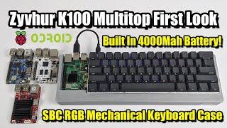 Zyvhur K100 Multitop First Look Raspberry Pi Mechanical Keyboard Case!