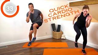 15 minute NO EQUIPMENT Cardio + Strength (NO REPEATS) with Kit Rich