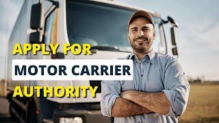 Apply For Motor Carrier Authority   Start Your Application On The Electronic Licensing.