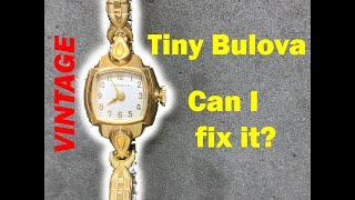 ASMR - Tiny Vintage Ladies Watch - Bulova Caravelle Service