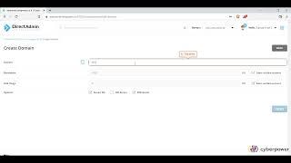 How to create a domain in DirectAdmin