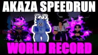 WORLD RECORD AKAZA 17K IN 5 SECONDS ANIME FIGHTING SIMULATOR