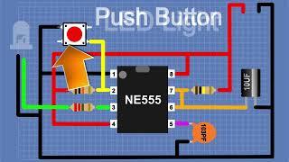 555 timer projectsled|Push Button On Off Switch Circuitbatterydc motor circuit diagram