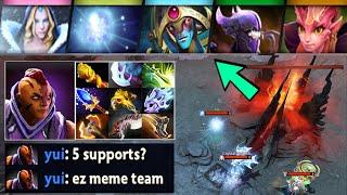 5 SUPPORTS TEAM Megacreep Defense vs 10 Item Anti Mage 40k Gold Lead World Epic Comeback Dota 2