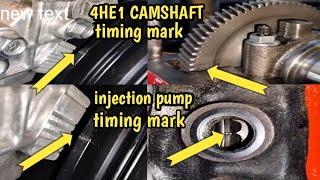 4HE1||INJECTION PUMP||CAMSHAFT||TIMING MARK